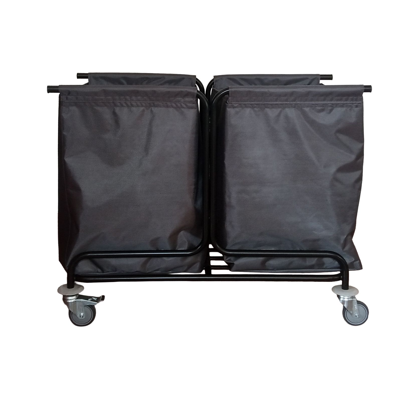 Kirli Çamaşır Arabası İki Torbalı